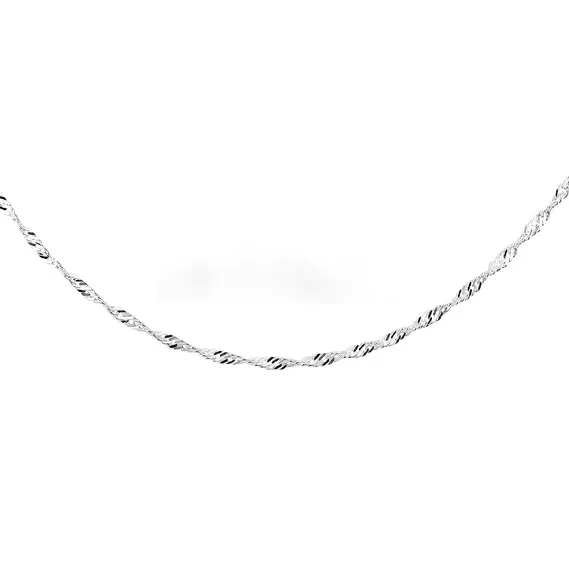Srebrny łańcuszek Singapur próby 925 – elegancja i subtelność