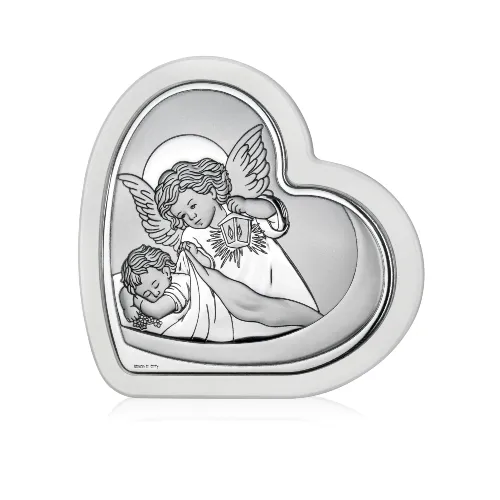 Silver Heart Plaque – Your Guardian Angel
