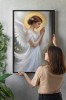 Engel im Gebet – religiöses Poster