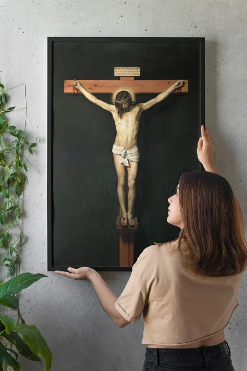 Chrystus na krzyżu – plakat religijny (Velázquez)