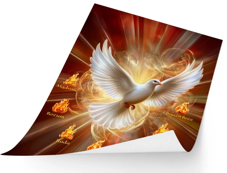 Duch Święty – 7 darów Ducha Świętego – plakat religijny