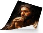 Jezus w modlitwie – plakat religijny