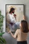 Jezus w modlitwie – obraz impresjonistyczny – plakat religijny