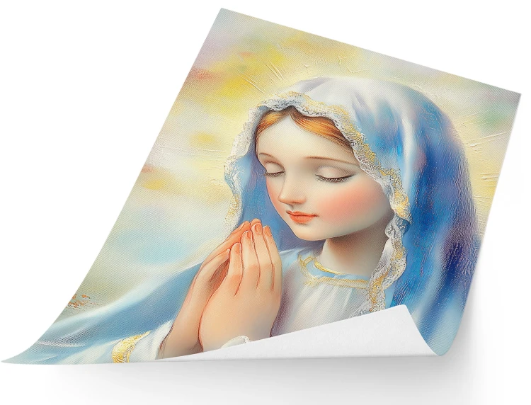 Our Lady in Prayer – Religious Poster
