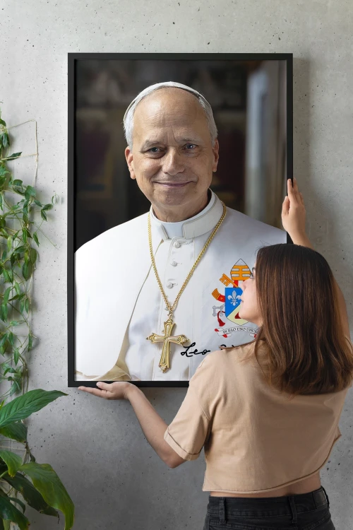 Plakat Papież Leon XIV