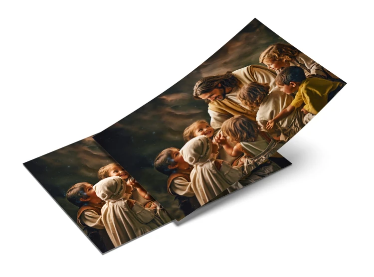 Let the Children Come to Me – Religious Poster