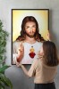 Das Heiligste Herz Jesu – religiöses Poster