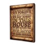 IN THIS HOUSE – Wooden Wall Art with Family Quotes