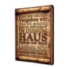 IN DIESEM HAUS – Holzbild mit Familiensprüchen