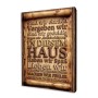 IN DIESEM HAUS – Holzbild mit Familiensprüchen