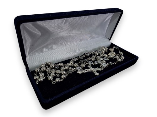 Personalized Metal Rosary – Name & Date | Chalice Centerpiece