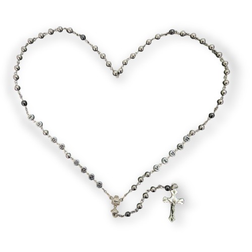 Personalized Metal Rosary – Name & Date | Chalice Centerpiece
