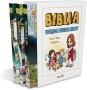 Trzy tomy komiksowego wydania Biblia Księga pełna mocy autorstwa Yum Sook-ja w kolorowym etui, wydawnictwo Jedność.