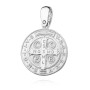 Srebrny medalik Święty Benedykt