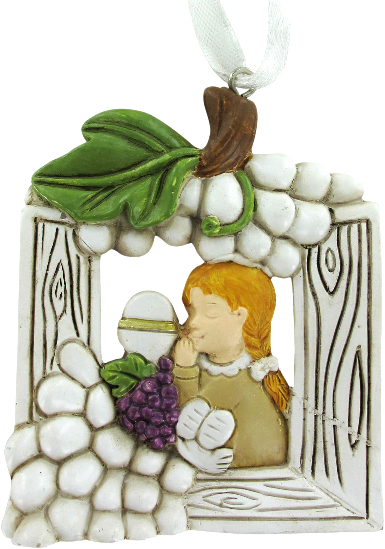 Obrazek - zawieszka na Pierwszą Komunię Świętą