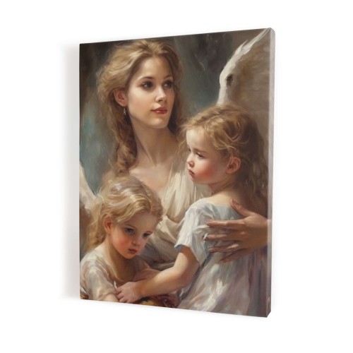 Anioł Stróż z dziećmi 2 obraz na płótnie Art Christiana.jpg