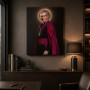 Fulton Sheen – obraz na płótnie z portretem arcybiskupa na scianie w gabinecie