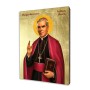 Fulton Sheen Ikone auf vergoldeter Lindenholzplatte