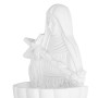 Biała kropielniczka domowa ze świętą Ritą wykonana z żywicy, 13 cm