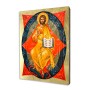 Ikona Zbawiciel na Mocach – Chrystus Pantokrator na złoconej desce