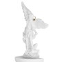 Saint Michael the Archangel holy water font, side view with wall hanger