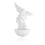 White Saint Michael the Archangel resin holy water font, 25 cm