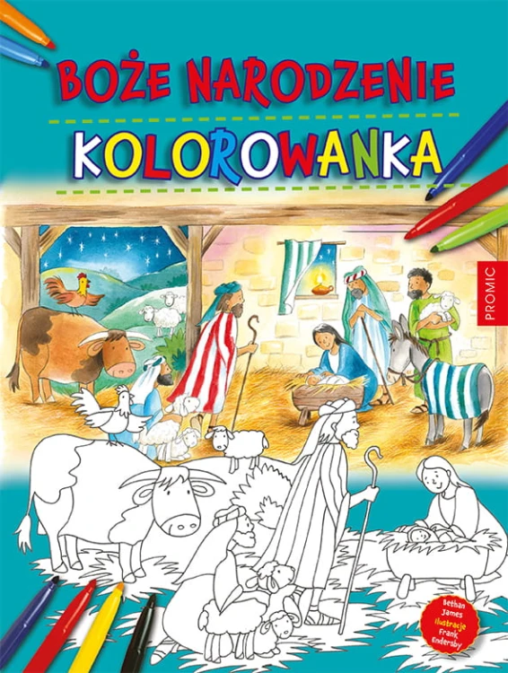 Boże Narodzenie – kolorowanka religijna dla dzieci
