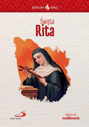 Okładka książki „Święta Rita” z biografią i modlitwami