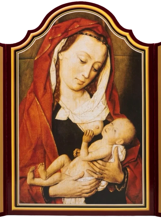 Madonna karmiąca Dzieciątko Jezus – centralna reprodukcja w kalendarzu adwentowym