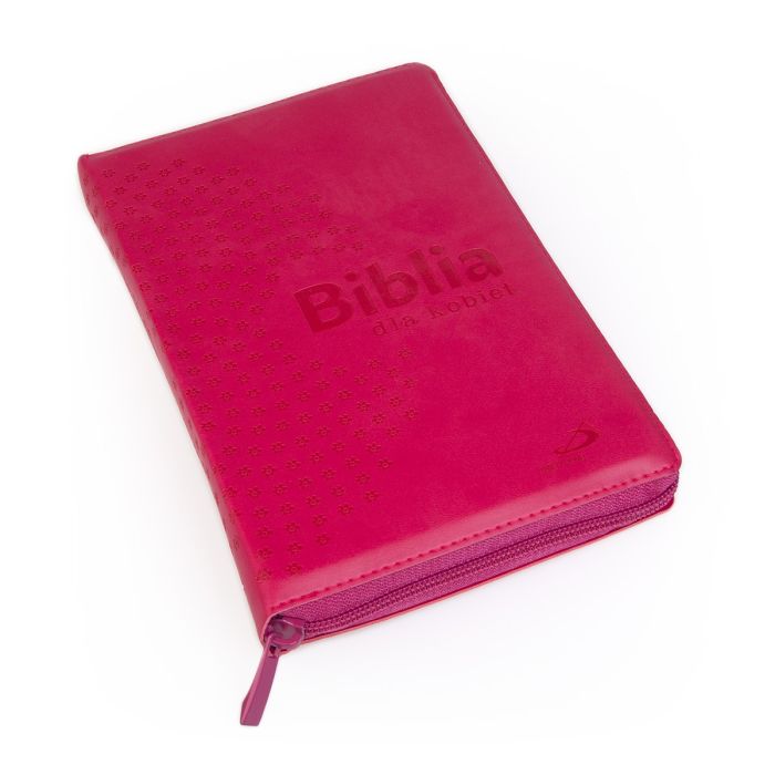 Malinowa Biblia dla kobiet – zamknięta oprawa z suwakiem