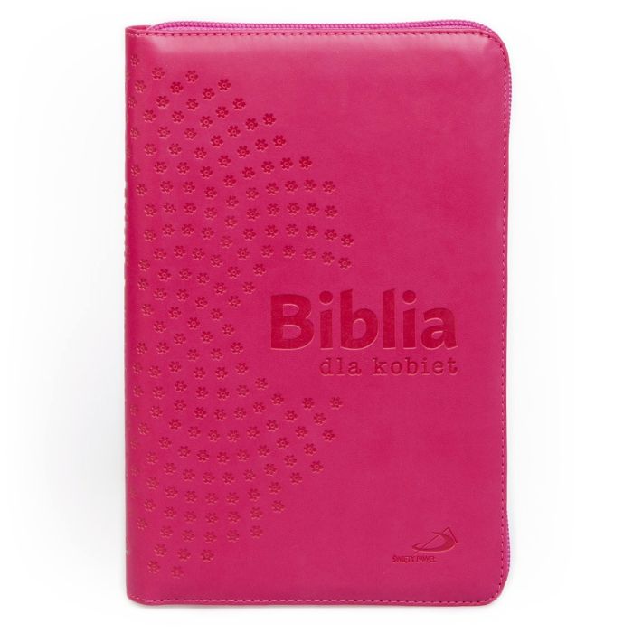 Biblia dla kobiet – malinowa okładka widziana od przodu