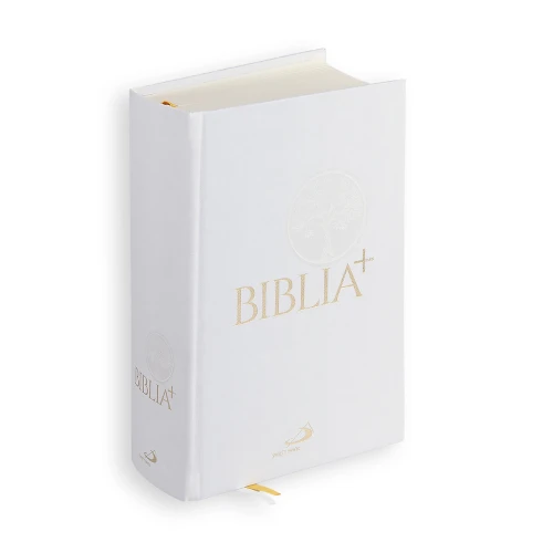 Biała Biblia Plus z paginatorami – przednia okładka