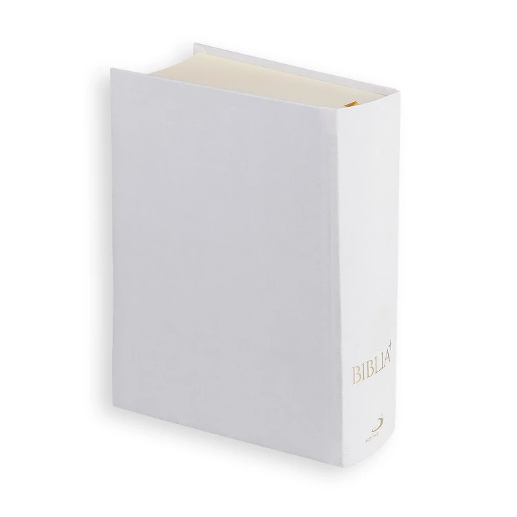 Biblia Plus z paginacją – tylna strona białej oprawy
