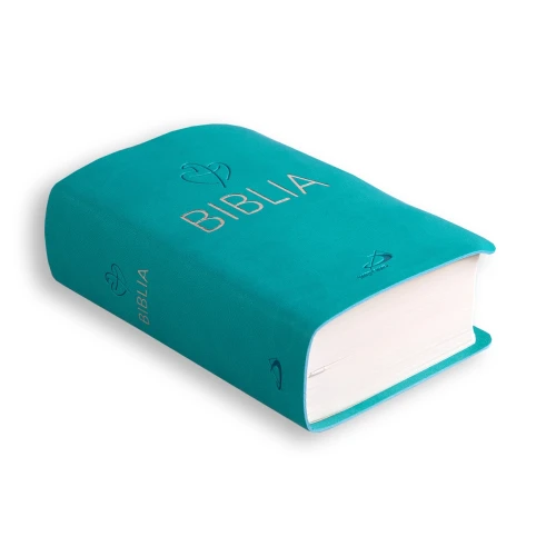 Biblia Tabor flex turkusowa – kieszonkowa książka w zintegrowanej oprawie