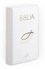Biała Biblia z rybką z suwakiem – okładka i grzbiet