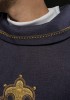 Ornat fioletowy ze złotym krzyżem i obszytym kołnierzem – zdjęcie 5