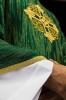 Ornat zielony z haftowanym złotym krzyżem – zdjęcie 4