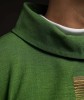 Ornat zielony satynowy ze złotymi krzyżami – zdjęcie 4