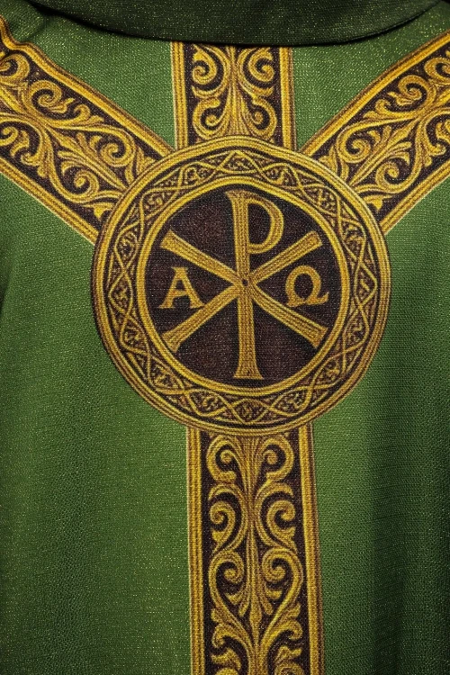 Ornat zielony z nadrukiem PAX – zdjęcie 3