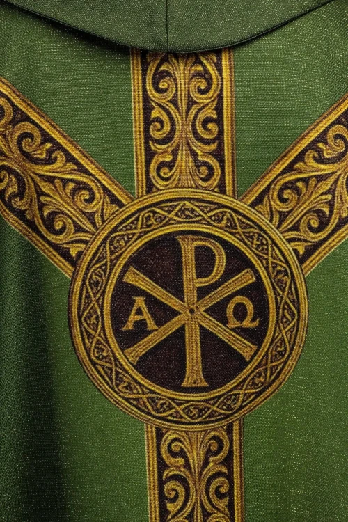 Ornat zielony z nadrukiem PAX – zdjęcie 5