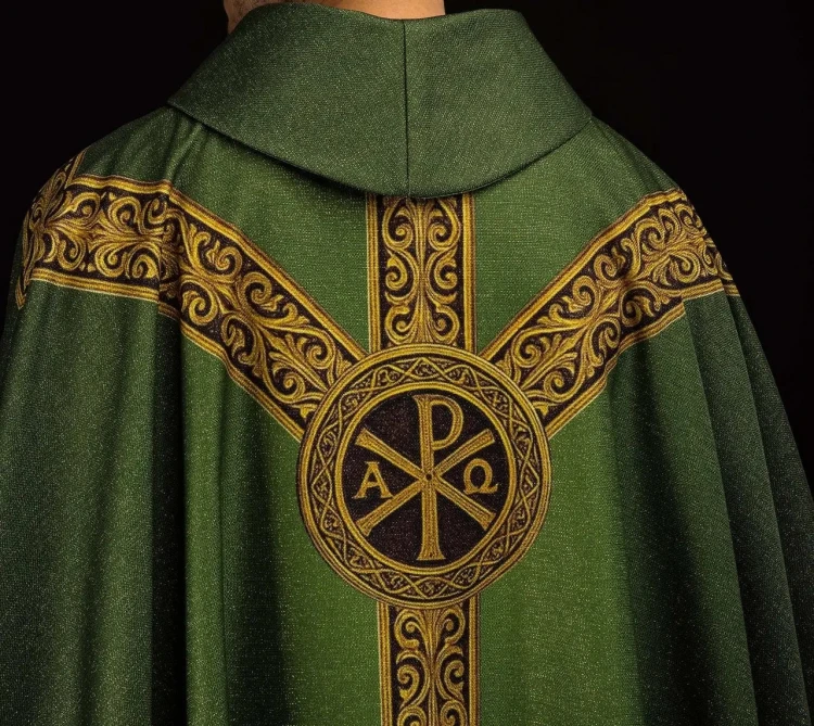 Ornat zielony z nadrukiem PAX – zdjęcie 6
