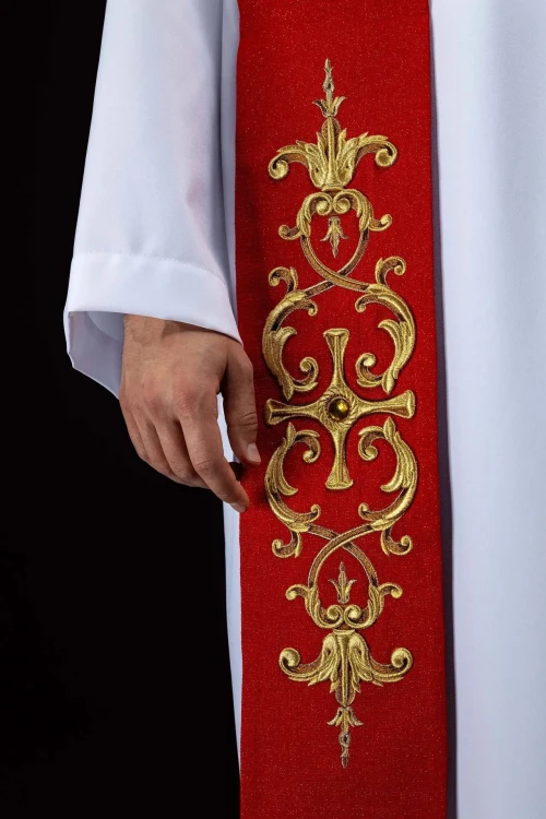 Stuła czerwona ze św. Piotrem i św. Pawłem – zdjęcie 5