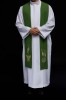 Stuła kapłańska zielona z haftem eucharystycznym