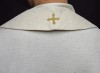 Stuła liturgiczna ecru z haftem Baranka Paschalnego – detal 6