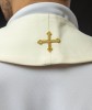 Stuła liturgiczna ecru z haftem eucharystycznym – detal 4