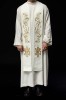 Stuła liturgiczna ecru z haftem IHS