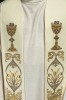 Stuła liturgiczna ecru z haftem IHS – detal 2