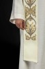 Stuła liturgiczna ecru z haftem IHS – detal 4