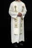 Stuła liturgiczna ecru z haftem IHS – detal 6