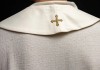 Stuła liturgiczna ecru z haftem maryjnym – detal 6